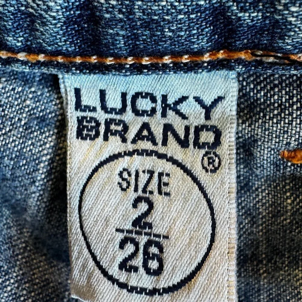 Lucky Brand Vintage Y2K Denim Maxi Pencil Skirt with Long Slit Pockets Waist 30